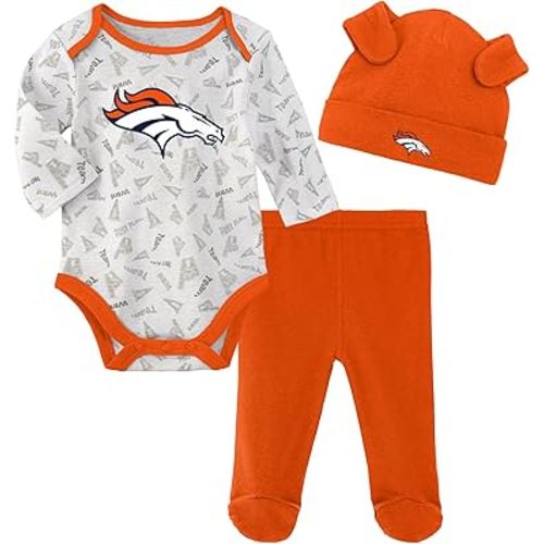 Outerstuff NFL Teams Newborn Baby Long Sleeve #1 Draft Pick Bodysuit Coverall (0m-9m)