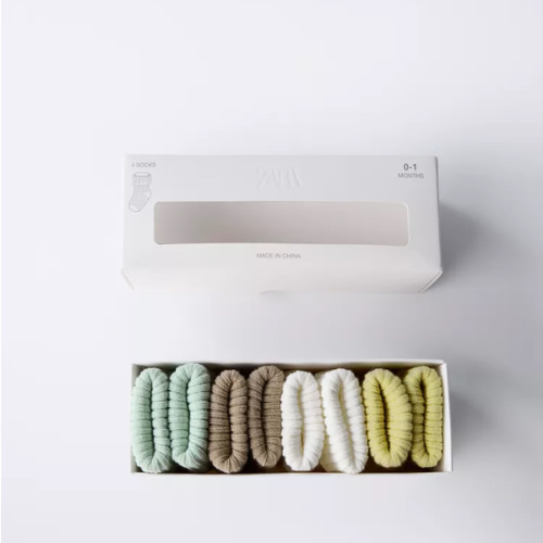 FOUR-PACK OF COLORFUL SOCKS - Greenish | ZARA United States