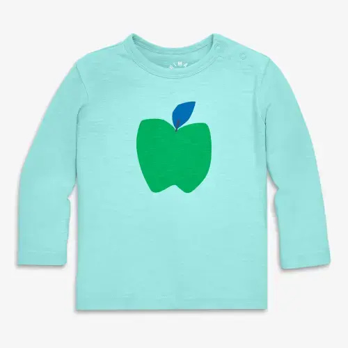Baby long sleeve apple tee | Primary.com