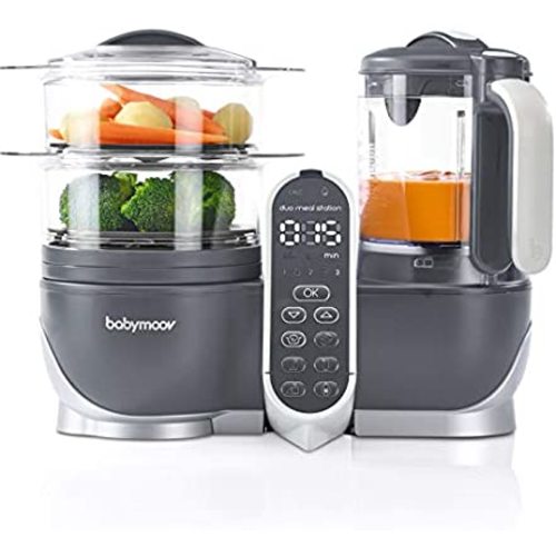 Duo Meal Station Food Maker 6 in 1 Food Processor with Steam Cooker, Multi-Speed Blender, Baby Purees, Warmer, Defroster, 1 Count (Pack of 1) (Nutritionist Approved)