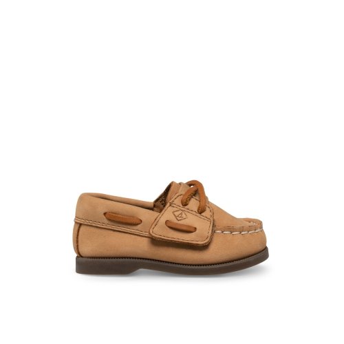 Authentic Original™ Crib Hook & Loop Boat Shoe Natural Kids Boat Shoes | Sperry US