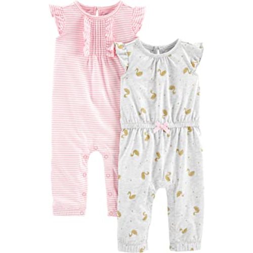 Simple Joys by Carter's baby-girls 2-pack Fashion Jumpsuits