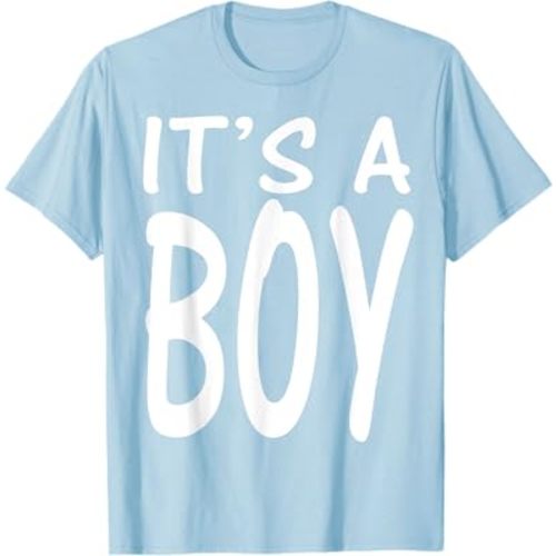 It's A Boy Blue Boy Baby Shower Adoption Gender Reveal T-Shirt