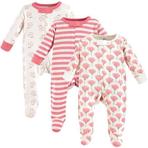 Touched by Nature Baby Girls' Organic Cotton Sleep and Play