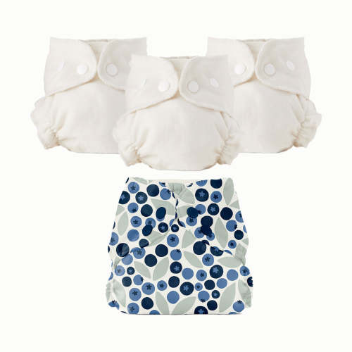 Organic Cloth Diaper Bundle | Blueberries