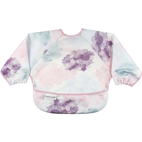 Tiny Twinkle Mess Proof Baby Bib, Full Sleeve Bib Outfit, Waterproof Bib for Toddlers, Machine Washable, Tug Proof Closure