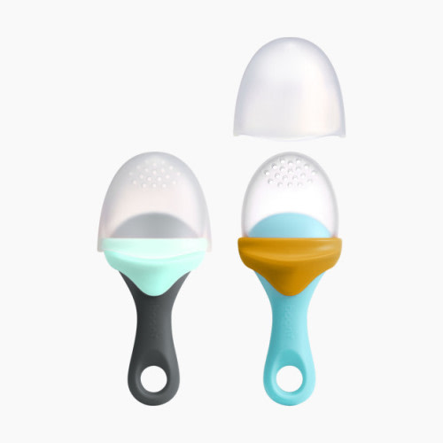Boon Pulp Silicone Feeder (2-Pack) - Mint/Navy
