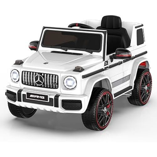 Amazon.com: ANPABO Licensed Mercedes-Benz G63 Car for Kids, 12V Ride on Car w/Parent Remote Control, Low Battery Voice Prompt, LED Headlight, Music Player & Horn, Soft Start, Kids Electric Vehicle, White : Toys & Games