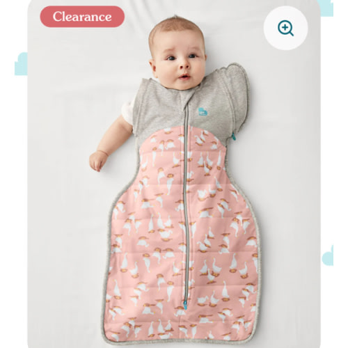 Swaddle Up™ Transition Bag 2.5 TOG Cotton Pink Silly Goose - Size Medium