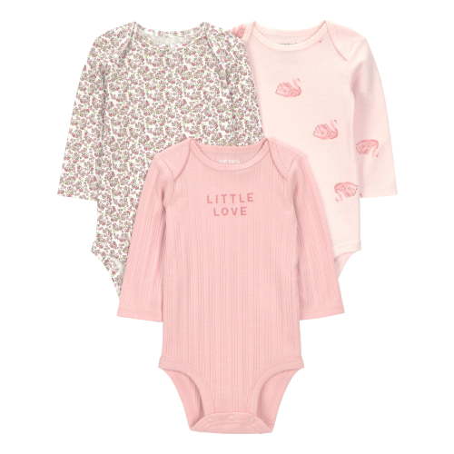 Carter's Child of Mine Baby Bodysuits, 3-Pack, Sizes Preemie-24 Months