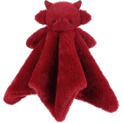 Apricot Lamb Red Dragon Soft Loveys for Babies, Security Blanket for Baby Boy and Girl, 13.8 Inches for Infant and Toddlers