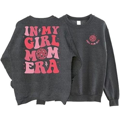 In My Girl Mom Era Sweatshirt 2 Sided, Groovy Girl Mama Sweater, Mom Of Girls Shirt, New Girl Mama Crewneck