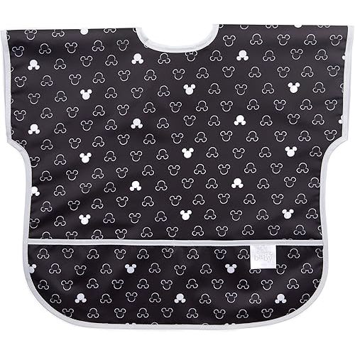 Bumkins Bibs, Baby and Toddler Bibs, Bibs for Girls and Boys, Large for 1-3 Years, Short Sleeve Waterproof Bib for Kids