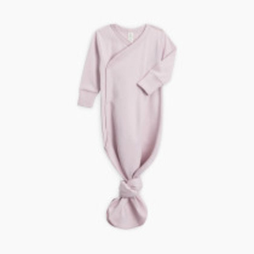 Colored Organics Wrap Gown - Wisteria, 0-3 M