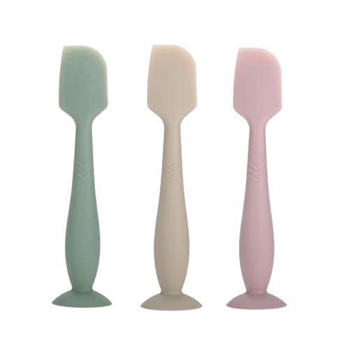 Baby Diaper Cream Spatula - Baby Diaper Rash Cream Applicator for Butt Paste Diaper Cream - Newborn Baby Essentials (gray, green, pink)