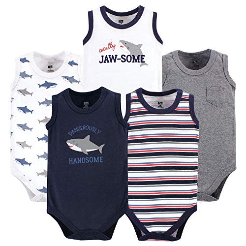 Hudson Baby Unisex Baby Cotton Sleeveless Bodysuits