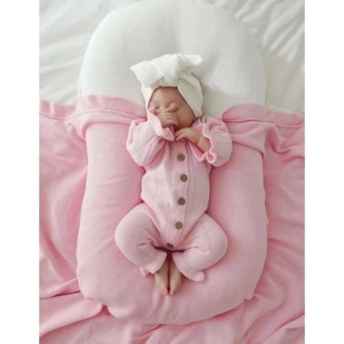Feggari Ruffle Onesie in Petal Pink