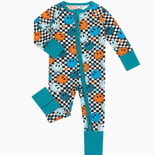 Colorful Smile Face Bamboo Viscose Pajamas – FancyPrince
