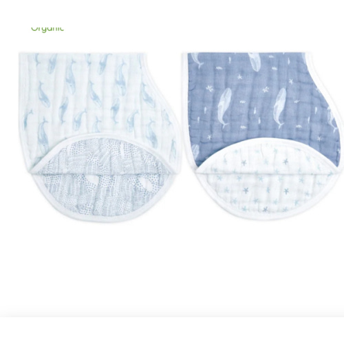 Oceanic Organic Cotton Burpy Bibs 2pk | aden + anais