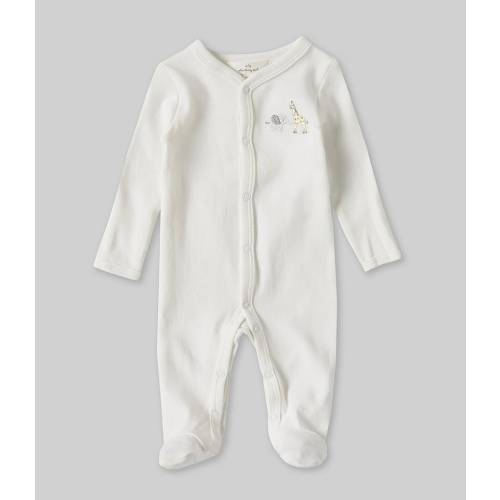 Starting Out Baby Newborn-9 Months Long Sleeve Animal Embroidered Footie Coverall