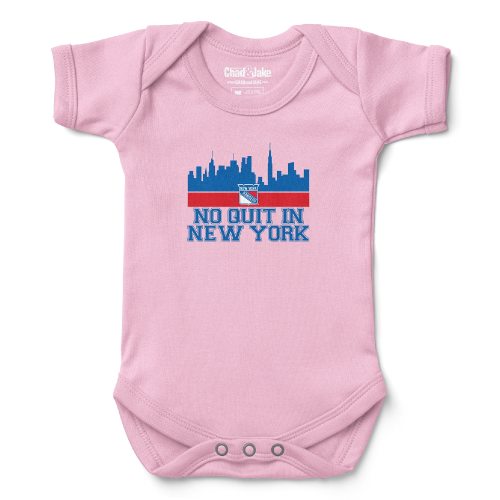 Newborn & Infant New York Rangers Chad & Jake Pink No Quit Bodysuit