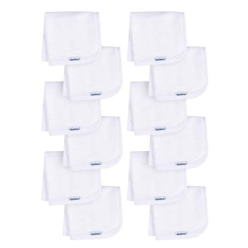 Gerber Baby Boy or Girl Unisex Washcloths, 12-Pack, One Size
