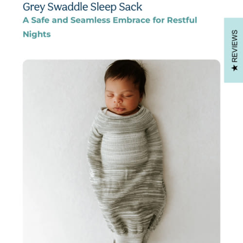 Grey Swaddle Sleep Sack – Swaddelini
