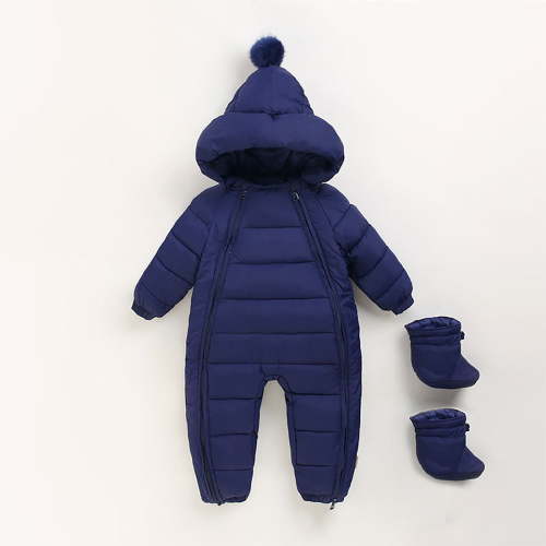 Baby Girls' Snowsuits Toodler Boys Girls Hooded Romper Snowsuit Winter Coat Baby Outerwear for Toddler 6-12 Months