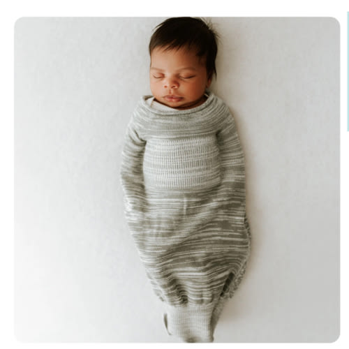 Grey Swaddle Sleep Sack - Small ( 6-12 pounds)