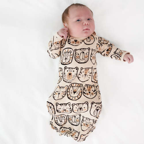 Lions, Tigers & Bears Infant Gown
