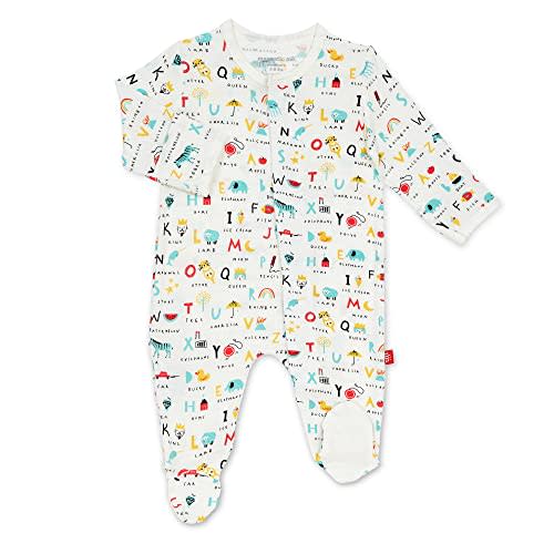 Magnetic Me Footie Pajamas Soft Modal Baby Sleepwear with Quick Magnetic Fastener | Boys and Girls Sleeper Preemie-24 Months