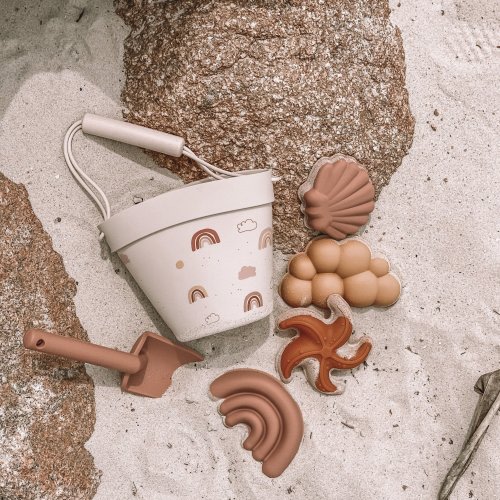 Silicone Bucket and Spade Set | Rainbow
