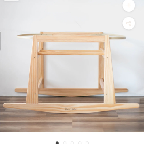 Original Rocking Moses Bassinet Stand Natural