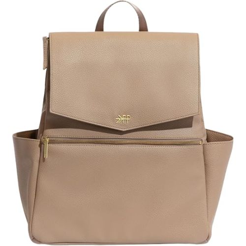 Freshly Picked Classic II Diaper Bag Backpack, Wipeable Vegan Leather With Changing Pad, Convertible (Fig V2)