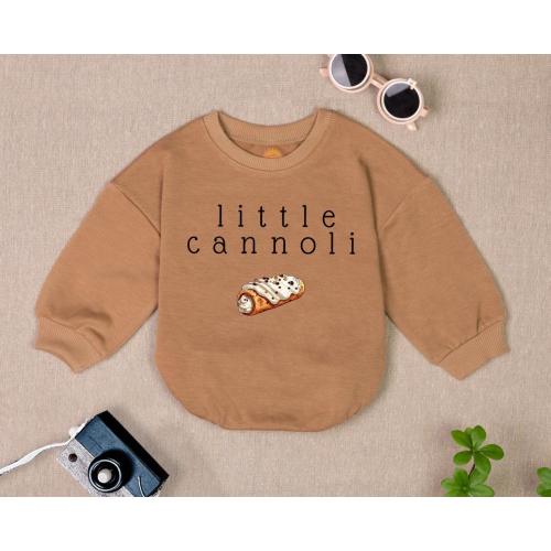 Little Cannoli Baby Outfit, Cute Food-Themed Baby Clothes, Pastry Newborn Outfit,Italian Food Baby Gift, Foodie Gifts for Girls Boys Clothes