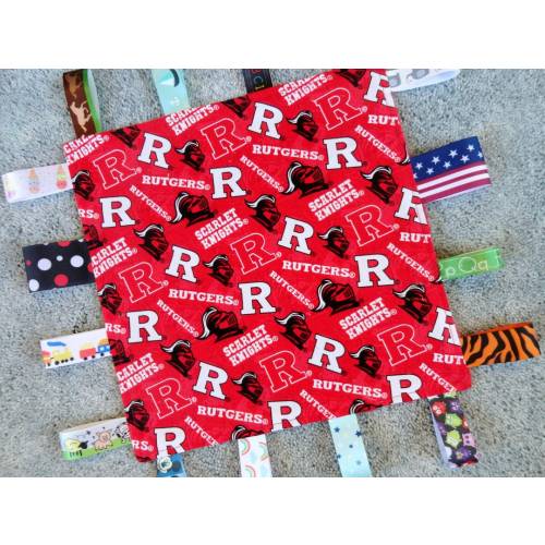 Rutgers University Sensory Lovey/Rutgers Baby Gift/Rutgers Sensory Lovey/I Spy Lovey/Rutgers Baby Shower/Scarlet Knight/Rutgers University