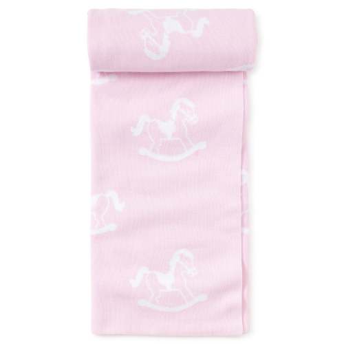 Pink Rocker Knit Novelty Blanket