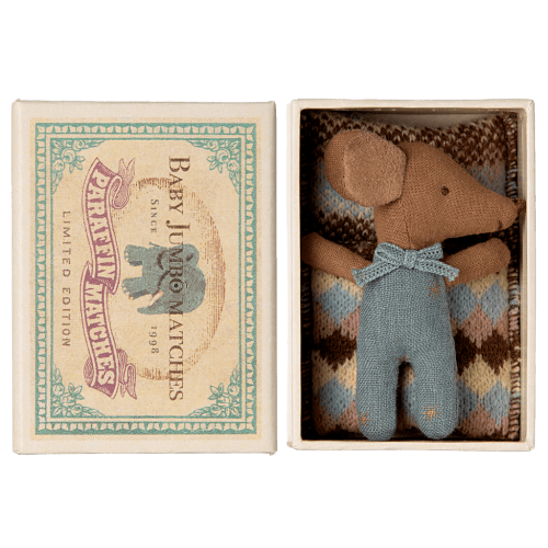 Sleepy Wakey, Baby Mouse - Blue