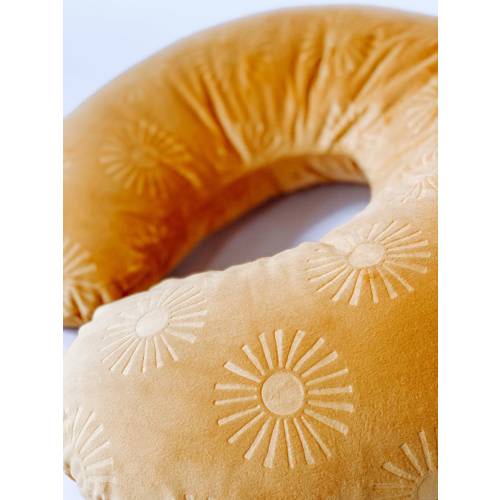 Sun nursing pillow cover, velvet nursing cover, breastfeeding pillowcase