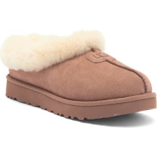 Tazzette Genuine Shearling Collar Slipper (Women)