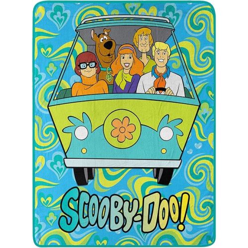 Northwest Scooby Doo Micro Raschel Throw Blanket, 46" x 60", Groovy Baby