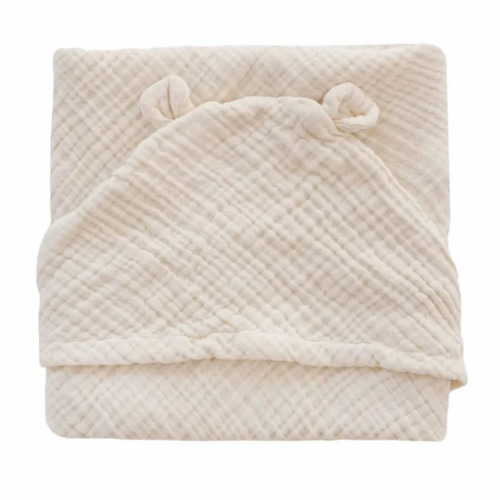 Organic Muslin Hooded Towel