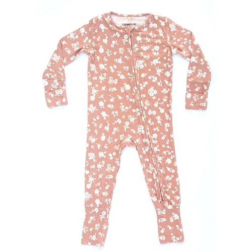 Organic Baby Bamboo Rompers with 11 Signature Prints - Infant Zipper Jumpsuits