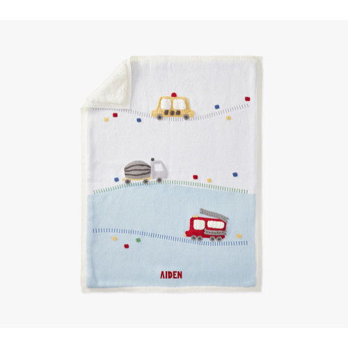 Things That Go Heirloom Baby Blanket