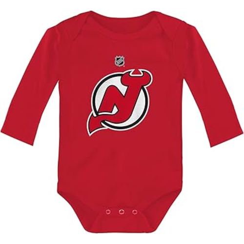 Outerstuff NHL Newborn & Infants 0-24 Months Primary Logo Long Sleeve Bodysuit Creeper Romper