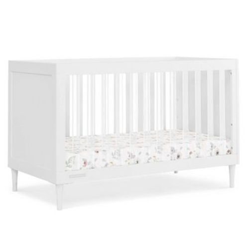 Delta Children Bowie 4-in-1 Convertible Crib - Greenguard Gold Certified - Bianca White