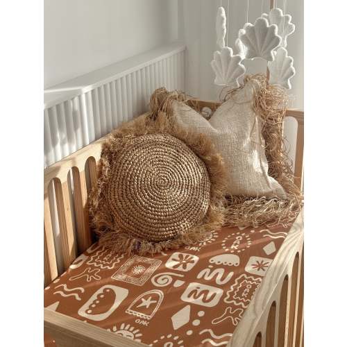 Cot Sheet | Oasis (Tobacco Brown)