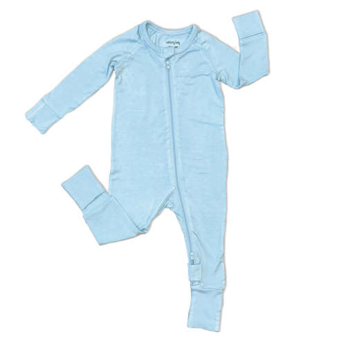 Bamboo 2-way Zipper Romper (Sky) – https://silkberrybaby.com/