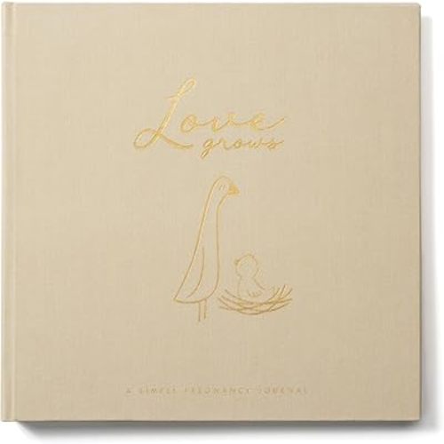 Lucy Darling Pregnancy Journal & Memory Book Desert Sand, Mom & Baby Diary, Pregnancy Must Haves for Expecting First Time & Experienced Moms, Maternity Milestone Gifts, Premium Baby Book Keepsake
