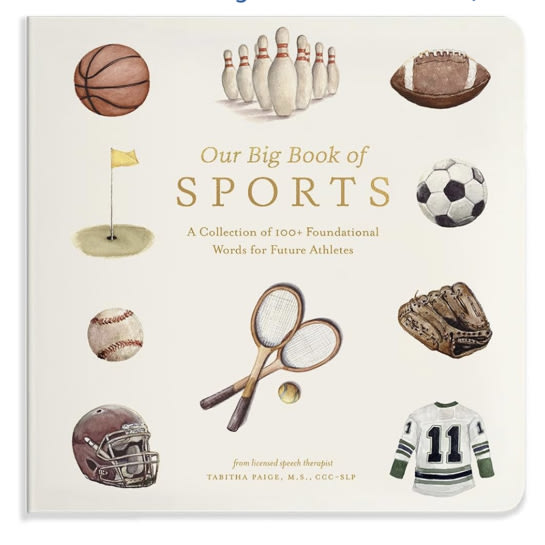 Our Big Book of Sports: A Collection of 100+ Foundational Words for Future Athletes (Tabitha Paige Children's Book Series)